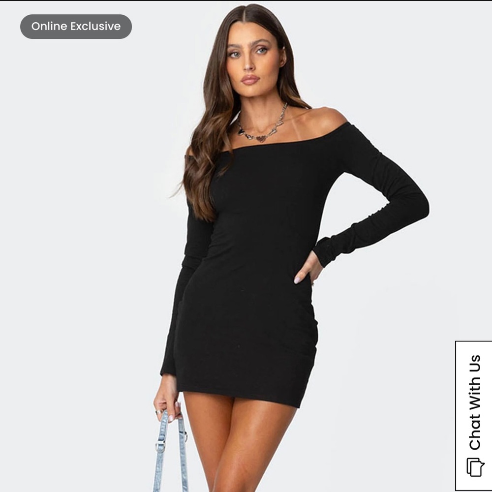 Edikted Rox Off Shoulder Mini Dress Size XS